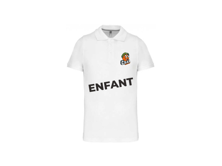 CSAR POLO BLANC - Enfant