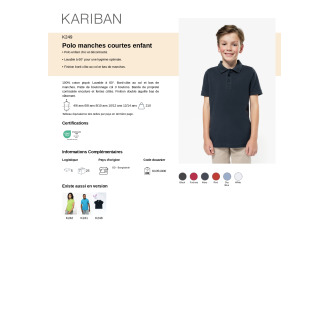 CSAR POLO BLANC  Enfant