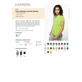 CSAR POLO BLANC  Femme