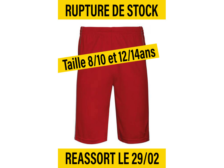 CSAR SHORT ROUGE - Enfant