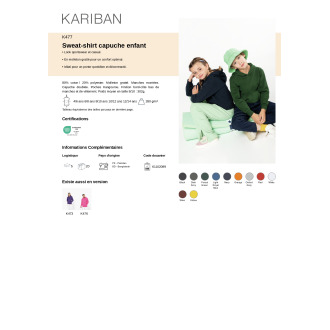 CSAR SWEAT CAPUCHE  Enfant