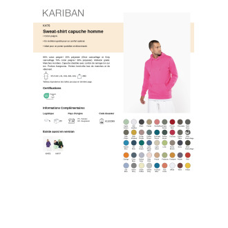 CSAR SWEAT CAPUCHE  Homme