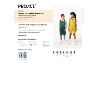 MVBC MAILLOT DENTRAINEMENT ENFANT