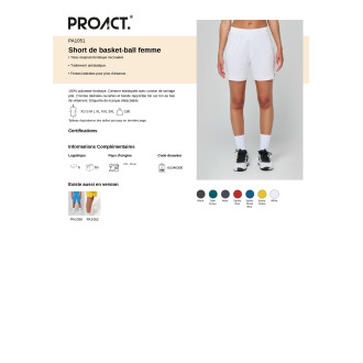MVBC SHORT DENTRAINEMENT  FEMME