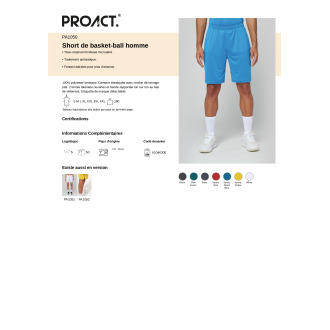 MVBC SHORT DENTRAINEMENT  HOMME