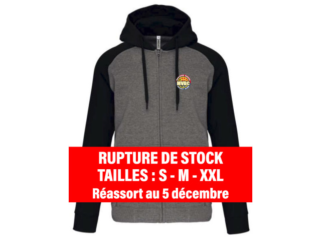 MVBC SWEAT CAPUCHE ZIP ADULTE