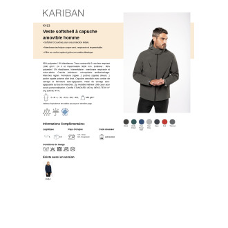 SOFTSHELL avec capuche HOMME