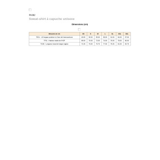 Sweatshirt à capuche unisexe