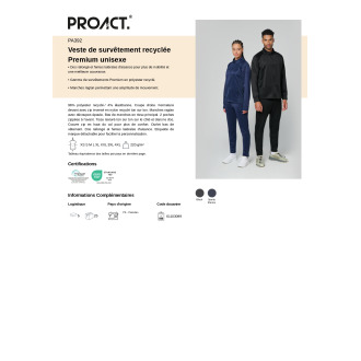 Veste de survêtement recyclée Premium